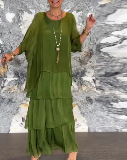 ELEGANTE ABITO MAXI FLUIDO