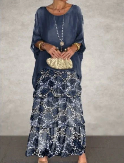 ELEGANTE ABITO MAXI FLUIDO