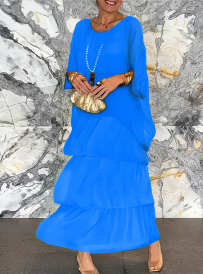 ELEGANTE ABITO MAXI FLUIDO